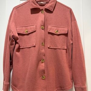 Rust Button-Up Oversized Jacket/Shacket